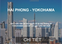 Giá cước vận chuyển hàng cont từ Hải Phòng đi Yokohama
