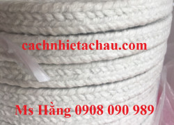 Dây sợi gốm Ceramic cách nhiệt, có sợi dây thép mỏng