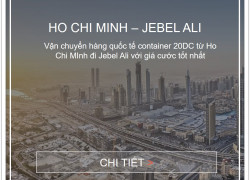 Giá cước vận chuyển hàng từ Việt Nam đi cảng Jebel Ali, Uae