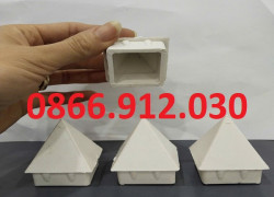 Chông hàng rào vuông 40x40mm, mũ chụp hàng rào