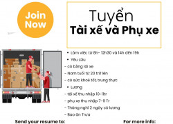 Tuyển 1 tài xế và 1 phụ xe