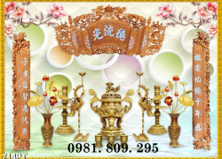 Tranh phúc lộc thọ , gạch tranh phòng thờ