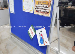 BẢNG GHIM BỐ CÓ CHÂN ĐẨY FLIPCHART SẮT SƠN TĨNH ĐIỆN