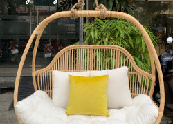 Ghế xích đu đôi mây tre treo trần nhà