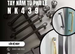 Tay nắm tủ kết hợp đá pha lê NK439 | Zalo 0901 196 552