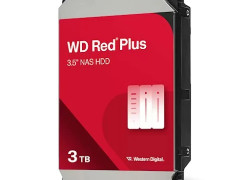 Ổ cứng gắn trong/ HDD WD Red Plus 3TB 3.5inch SATA 3/ 256 MB Cache/ 5400RPM - Màu Đỏ (WD30EFPX)
