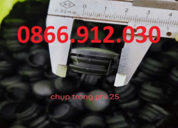 Bịt đầu sắt hộp phi 25mm, nắp bịt nhựa phi 25mm