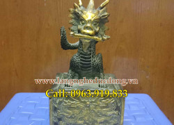 ấn rồng ngậm gậy như ý giả cổ, ấn rồng phong thủy, ấn rồng