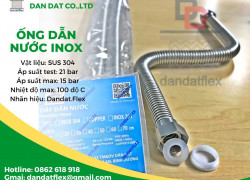 Ống dẫn nước inox nóng lạnh, ống mềm cấp nước nóng, dây inox cấp nước ren trong, dây dẫn nước