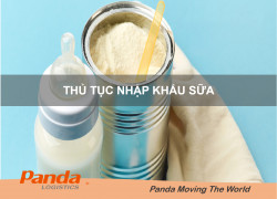 Thủ tục nhập khẩu Sữa