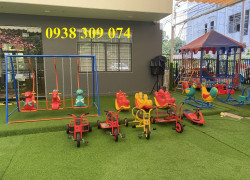 Xích đu 3 con thú, xích đu thú treo, xích đu mầm non