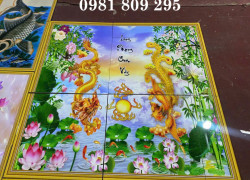 Tranh gạch 3d rồng phượng HN1199