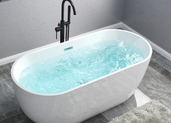 Bồn Tắm Nằm Oval Nhựa Acrylic Cao Cấp MTBT-01
