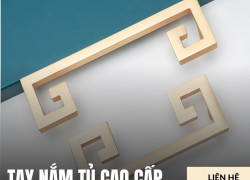 Tay nắm tủ đôi màu vàng xước NK456 | Zalo 0901 196 552