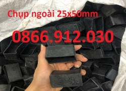 Nút bịt nhựa 25x50mm, bịt đầu sắt hộp 25x50mm giá tại xưởng.