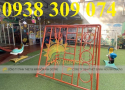 Thang leo mầm non,khung leo cho bé,khung leo trèo vận động