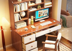 Bàn Học Sinh Gỗ Cao Su Ghép Hiện Đại, Thanh Lịch