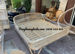 Giường mây tự nhiên phòng ngủ- Giường mây hiện đại