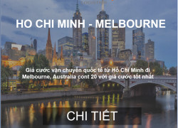 Giá cước vận tải biển từ Hồ Chí Minh đi Melbourne, Australia