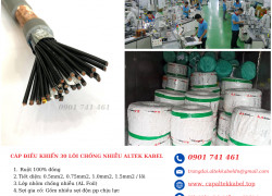 Ứng dụng thực tế cáp điều khiển 30 lõi Altek Kabel