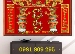 Tranh gạch men ban thờ HN929