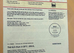 Dầu thủy lực Shell Tellus S2 MX 68 209L chính hãng.