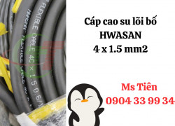 Cáp cao su lõi bố 4 x 1.5