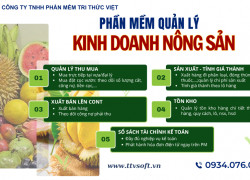 Phần mềm mua bán, sản xuất giá thành nông sản TTV