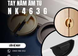 Tay nắm âm tủ dạng bán nguyệt NK463 | Zalo 0901 196 552