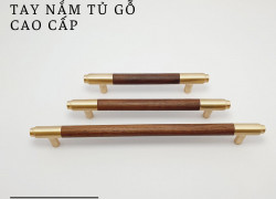 Tay nắm tủ phối gỗ cao cấp NK465G | Zalo 0901 196 552