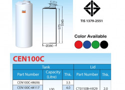 Thùng nhựa rỗng Model CEN-C dung tích 100Lits TEMA PAKCO Thailand
