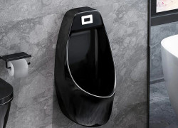 Bồn Tiểu Treo Tường Cảm Ứng Màu Đen MTBT-371