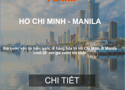 Cước vận chuyển hàng từ Việt Nam đi Philippin