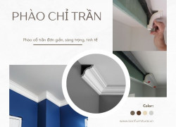 Phào Nhựa Chân Tường,Phào chỉ trần nhựa pu ps