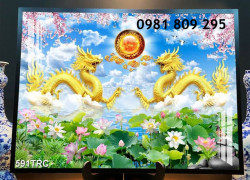 Gạch tranh , tranh rồng phượng