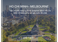 Giá cước vận tải biển từ Việt Nam đi Melbourne, Úc