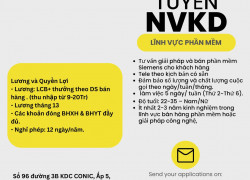 TUYỂN NHÂN VIÊN KINH DOANH LĨNH VỰC PHẦN MỀM