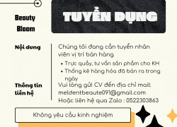 Tuyển Nhân Viên Bán Hàng TPHCM Quận Tân Bình