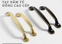 Tay nắm tủ đồng trơn hiện đại NK022D | Zalo 0901 196 552