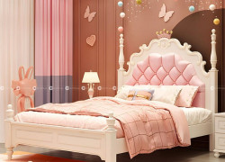 Giường Ngủ Trẻ Em Màu Hồng Xinh Xắn Cho Bé