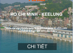 Giá Cước Vận Chuyển Hàng Hóa Từ Hồ Chí Minh Đến Keelung, Taiwan