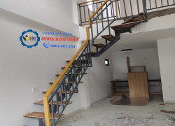Cầu Thang Sắt Đẹp Lên gác lững - LH 0904901264