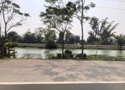 Bán 1.279m2 đất 2 mặt tiền sông Vàm Cỏ Tây và đường liên huyện thị trấn, Mộc Hoá, Long An