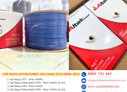 Cáp mạng Altek Kabel Cat6 chuẩn TCVN 8698:2011