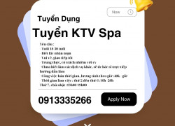 Tuyển KTV Spa cho phòng khám bác sĩ chuyên khoa da liễu
