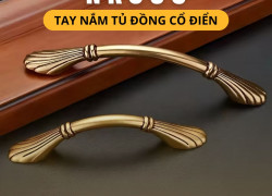 Tay nắm tủ đồng kiểu tân cổ điển NK035 | Zalo 0901 196 552