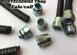 Ống ruột gà lõi thép bọc nhựa PVC luồn dây điện/Đầu nối ống ruột gà