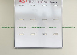 BẢNG THÔNG TIN GẮN KẸP GIẤY (POLY TAIWAN) 40X60 CM