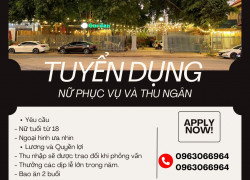 Nhà hàng Eden Garden, Bửu Long, Biên Hòa Tuyển dụng nhân viên Nữ phục vụ và thu ngân
