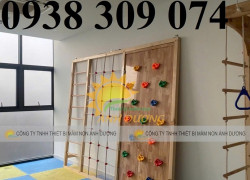 Tường leo núi trẻ em, vách leo núi mầm non, thang leo trẻ em